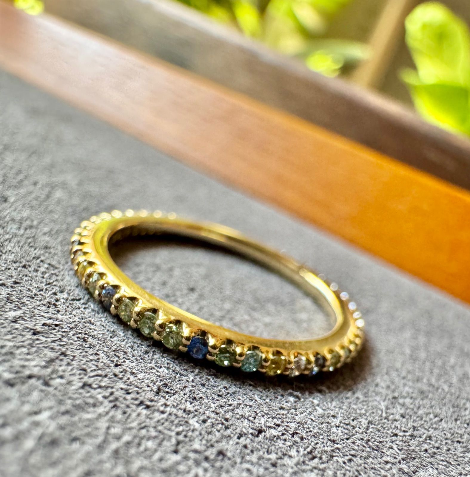 ポンテヴェキオ◇カリーナ*9号*サファイアリング*フルエタニティ*K18