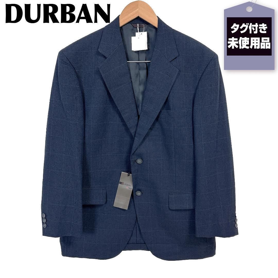 タグ付き未使用品 DURBAN メンズテーラードジャケット 98AB6 ネイビー 