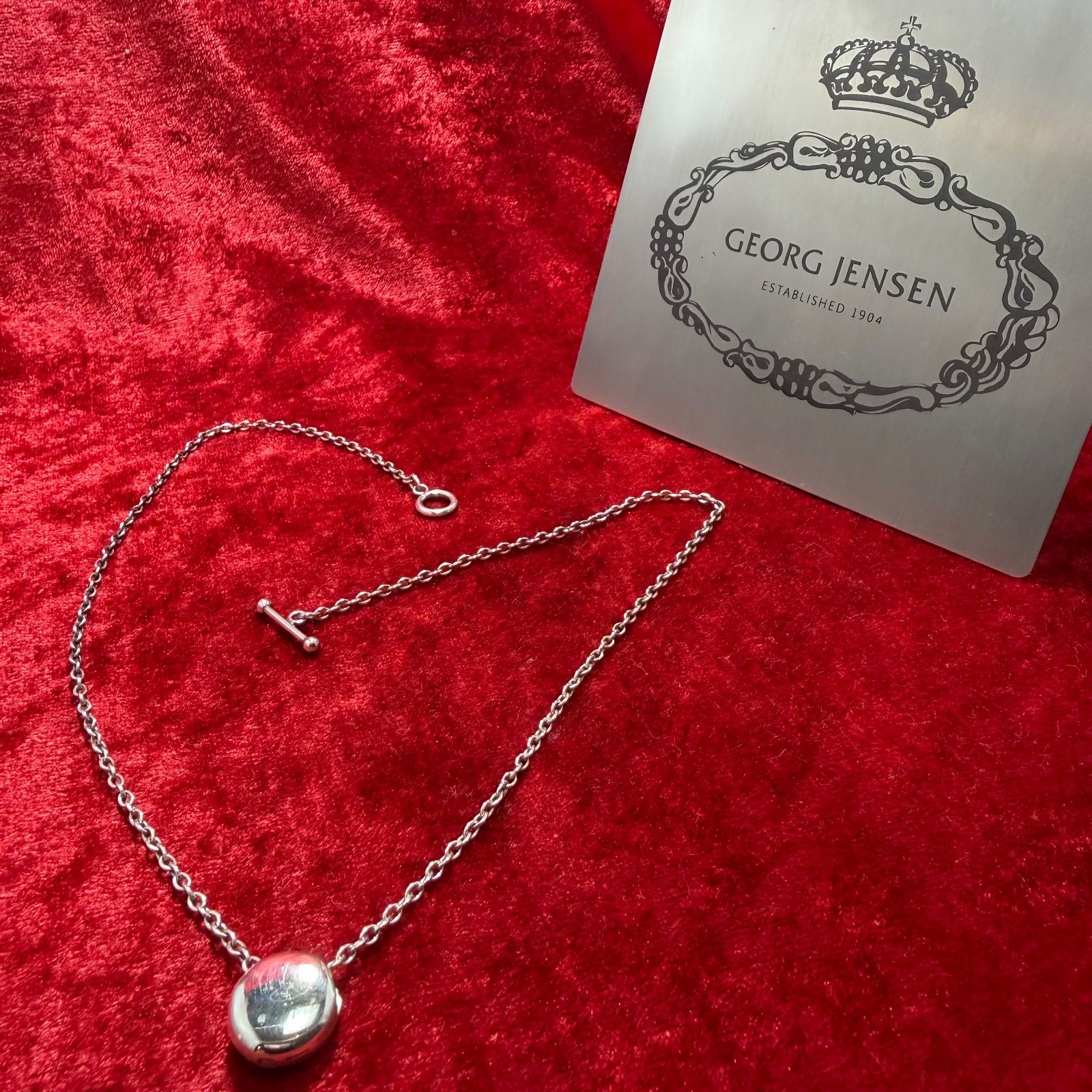 美品 ラウンド ネックレス ♯200 ジョージジェンセン⁄GEORG JENSEN 美品 ラウンド ネックレス ♯200 ジョージジェンセン⁄GEORG JENSEN
