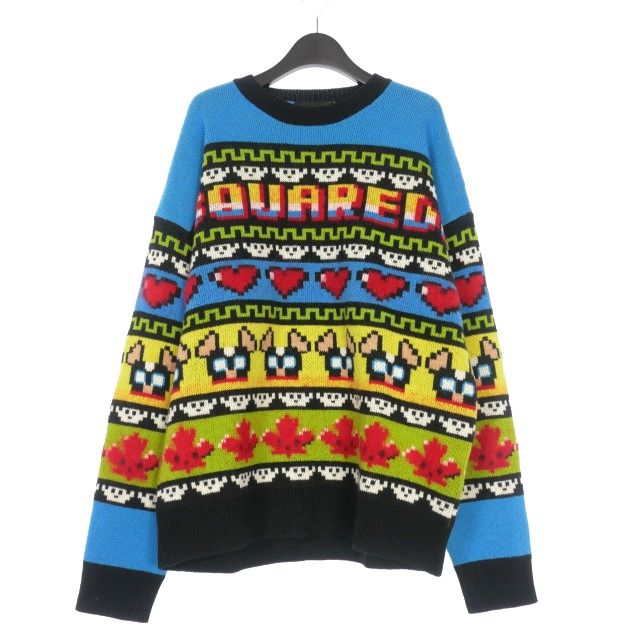ディースクエアード DSQUARED2 23AW CIRO CREWNECK KNIT モヘア混 