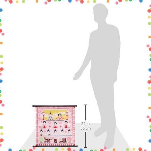 特価商品】前田染工 四季彩布 小風呂敷 タペストリー 「ひな飾り