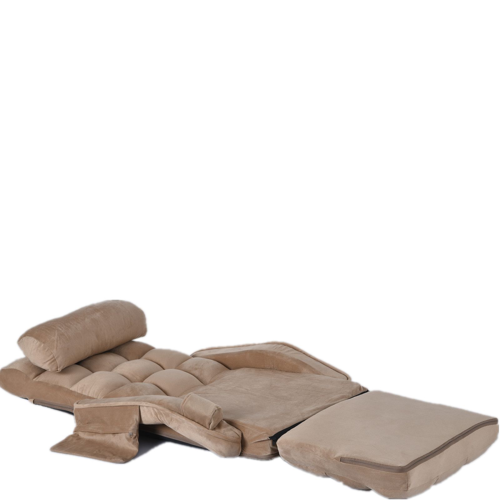 座椅子 リクライニング14段ギアリクライニングチェアー ファブリック【ベージュ】 Amazon｜KJUUJE座椅子 リクライニング 14段ギア リクライニング