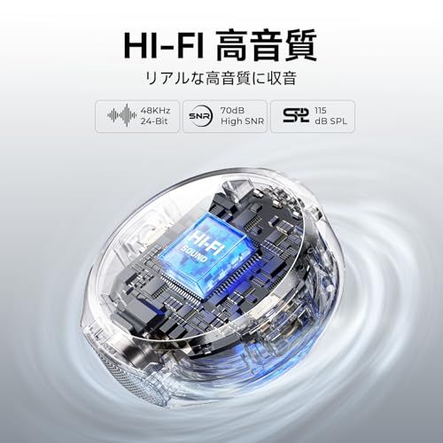 Hollyland Lark M2 ワイヤレスマイク-ピンマイク USB Type-C 軽量9g