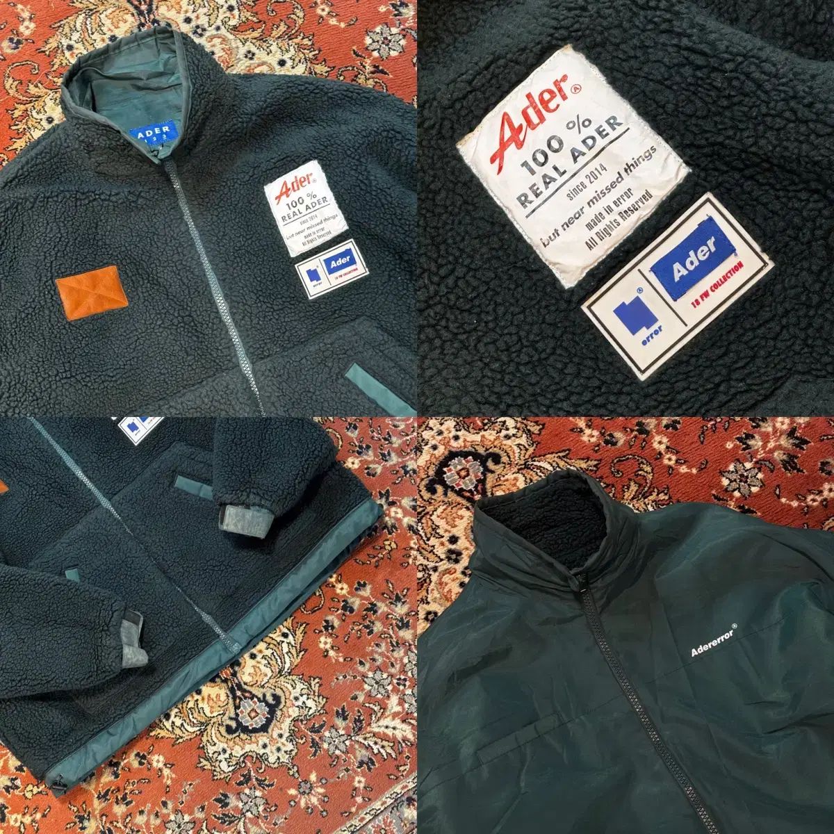 アーダーエラー リバーシブル フリース ジャケット (2XL-3XL) フリース