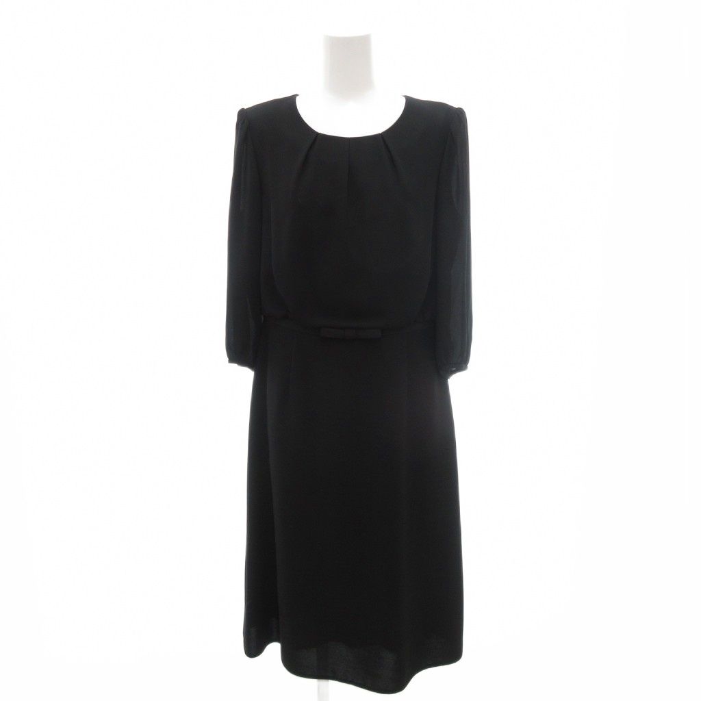 ユキトリイ YUKI TORII ワンピース フォーマル 11 黒 ブラック 無地