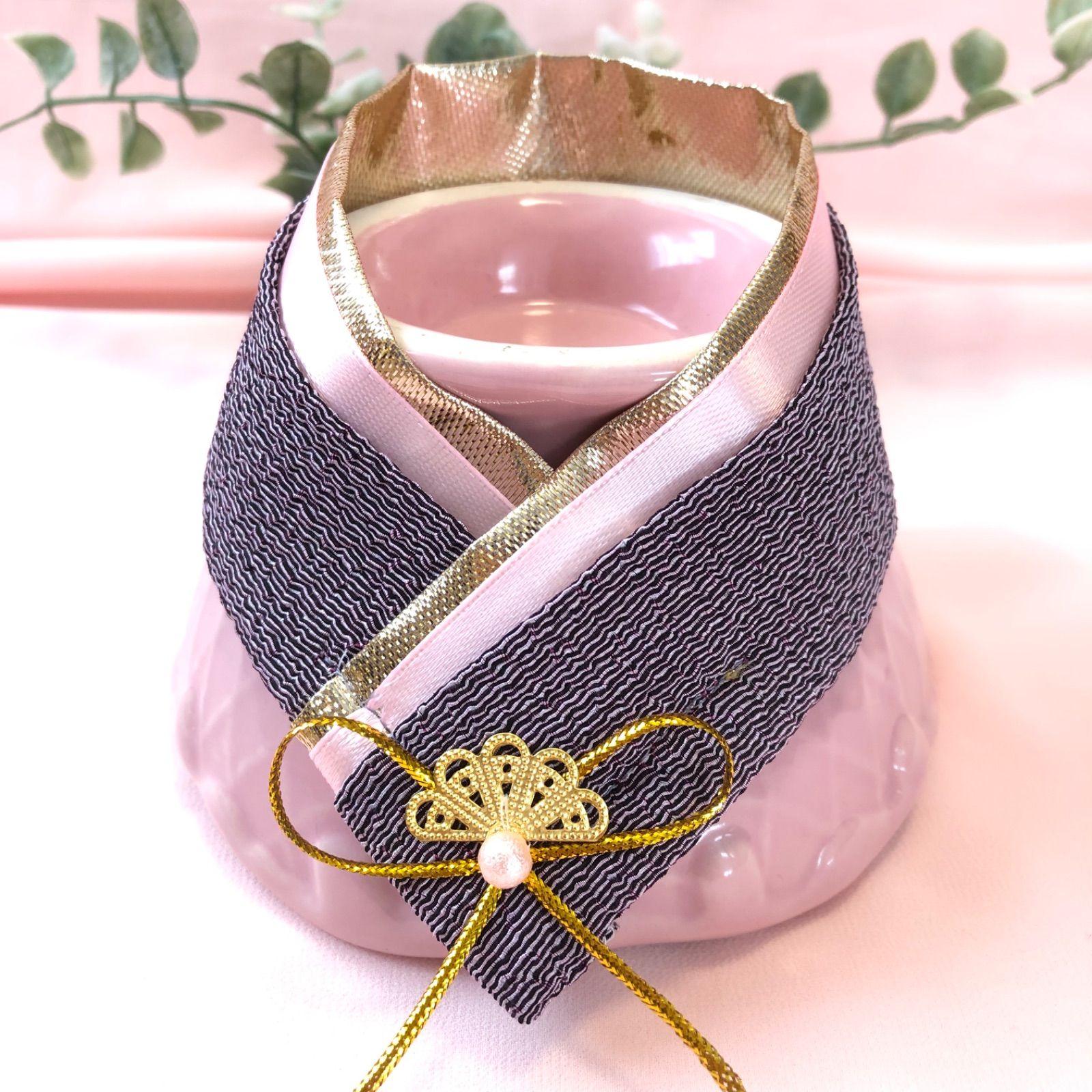 🎎お雛祭り十二単風🪭ちりめんつけ襟🎎業務用【20本】トリミング