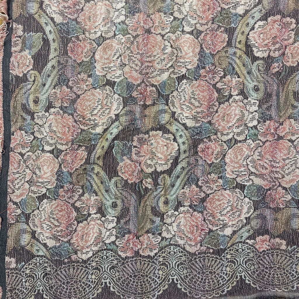 vintageラグ ブランケット マルチカバー タペストリー フラワー 花