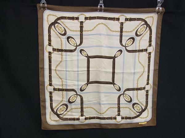 Cartier カルティエ マストライン シルク100% 大判 スカーフ ストール