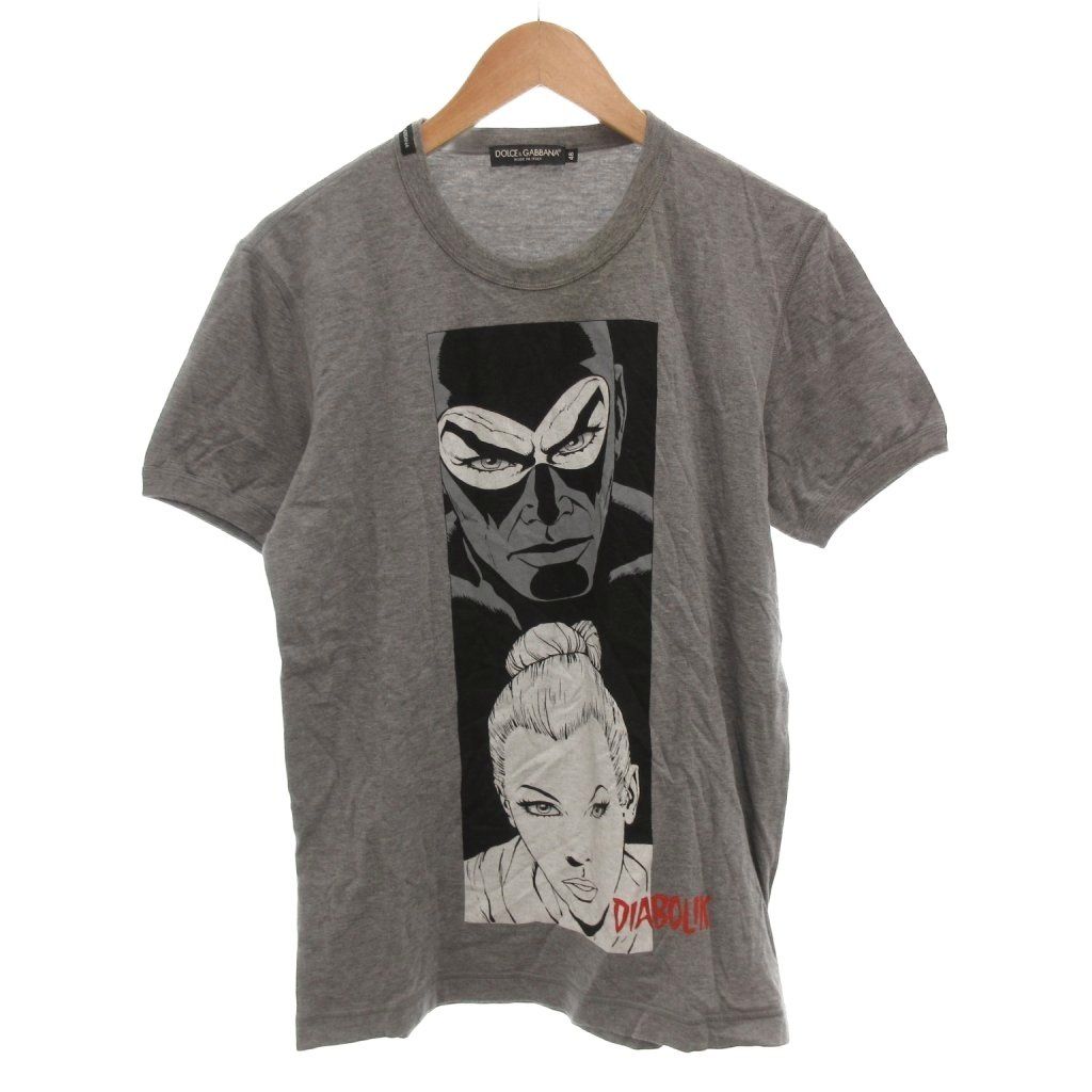 ドルチェ&ガッバーナ ドルガバ DOLCE&GABBANA Tシャツ 48 グレー