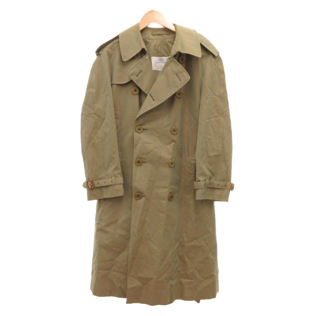 Aquascutum 英国製　オリーブ玉虫色　シングルトレンチ　38　L　美品 Aquascutum 玉虫色 イギリス製 アクア5 ベルト トレンチコート - メルカリ