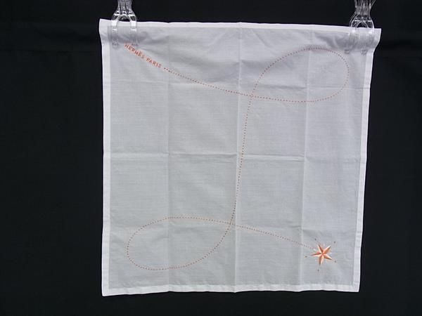 HERMES エルメス コンステラシオン コットン100% ハンカチーフ
