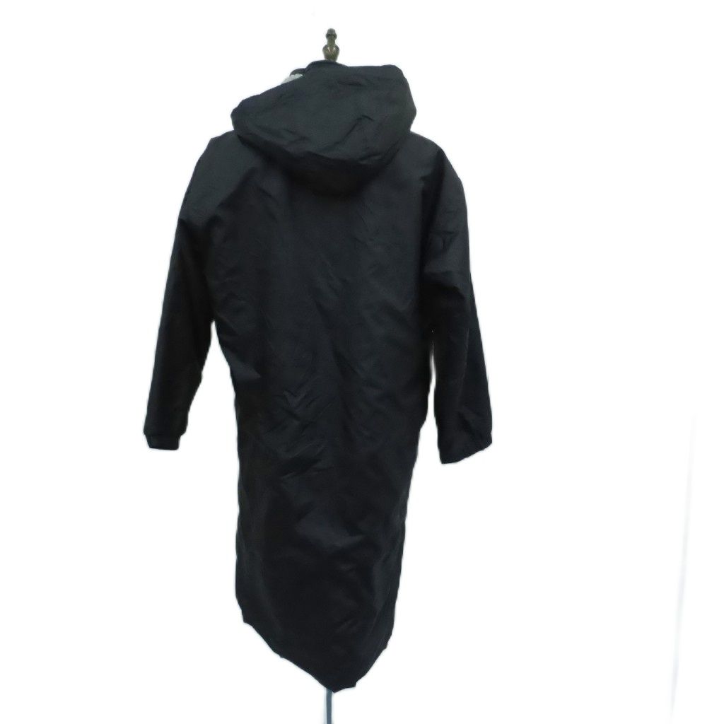 デサント DESCENTE ベンチコート ロング丈 L 黒 ブラック フード付き