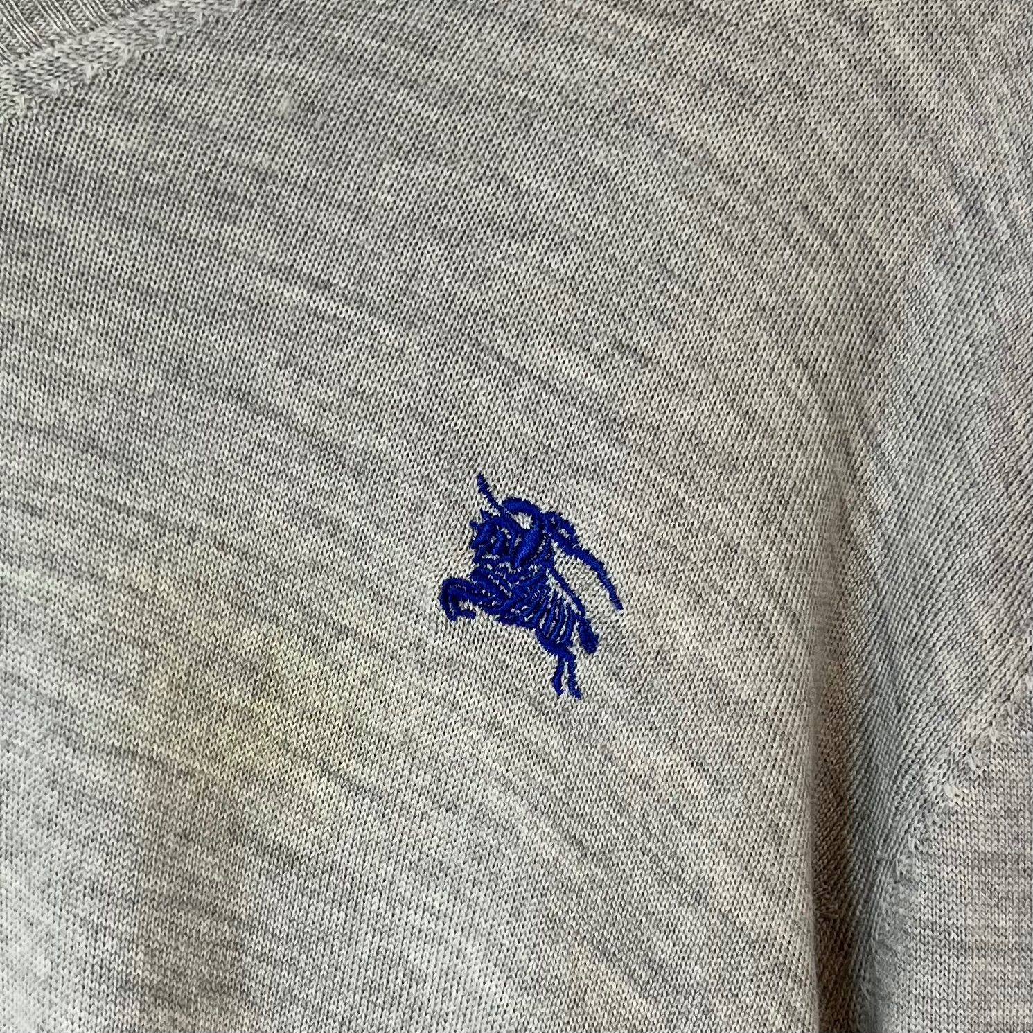 BURBERRY BLACK LABEL バーバリーブラックレーベル ホースロゴ刺繍 V 