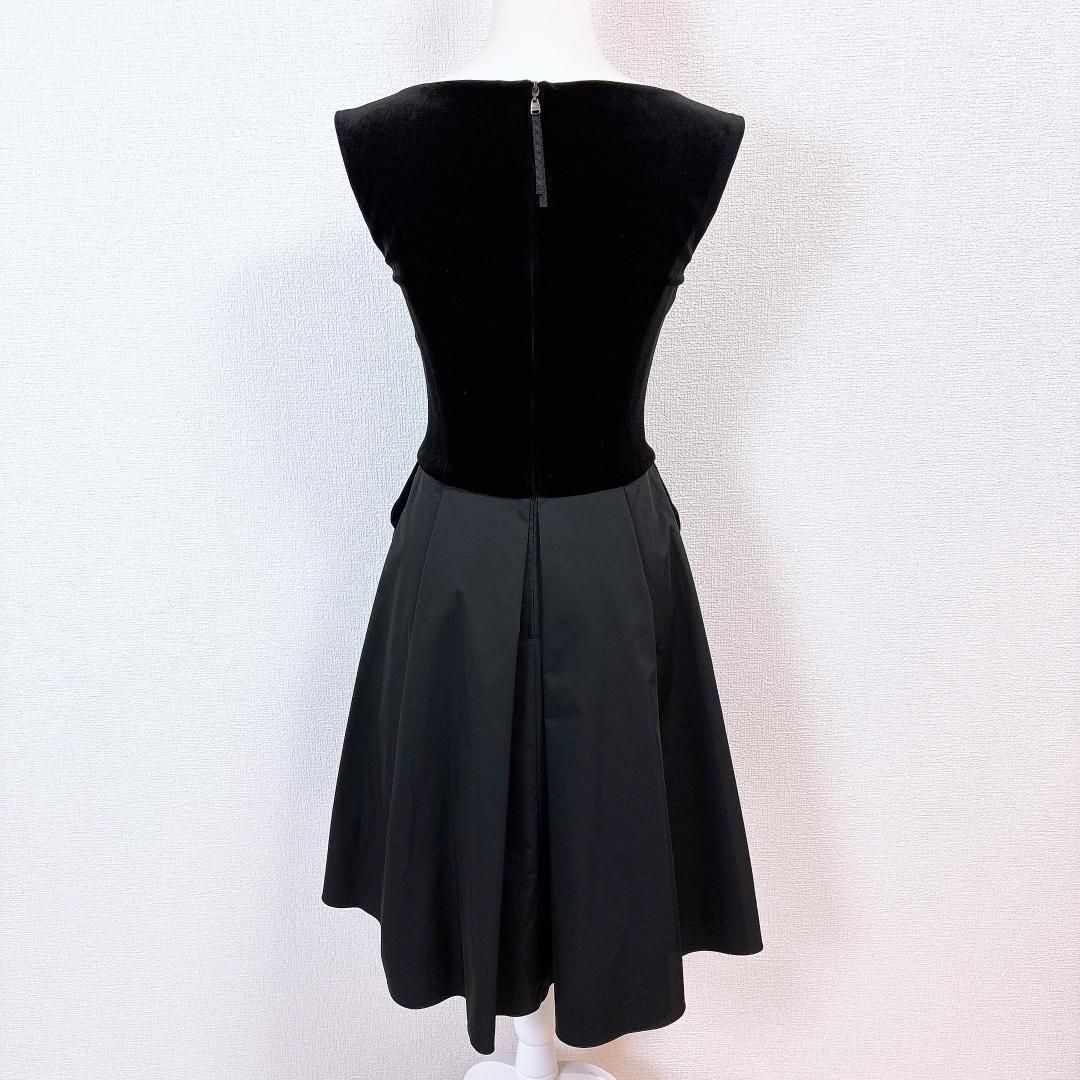 美品 ベロアノワールby FOXEY NEW YORK 38 Aラインワンピース - メルカリ