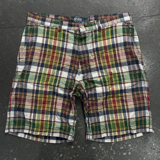 34 ポロラルフローレン チェック ハーフパンツ - メルカリ