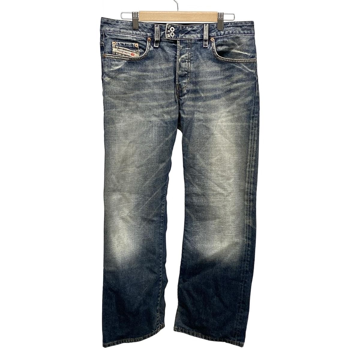 DIESEL(ディーゼル) ジーンズ サイズ34 S メンズ美品  RABOX ネイビー フルレングス/ボタンフライ