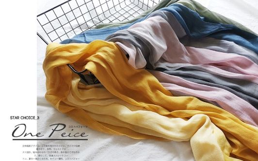 【ピーチカラー&times;ワインレッド】大判 ストール レディース 春 夏 秋 薄手 グラデーション ショール 冷房対策 紫外線対策 寒さ対策 巻き物 おしゃれ かわいい