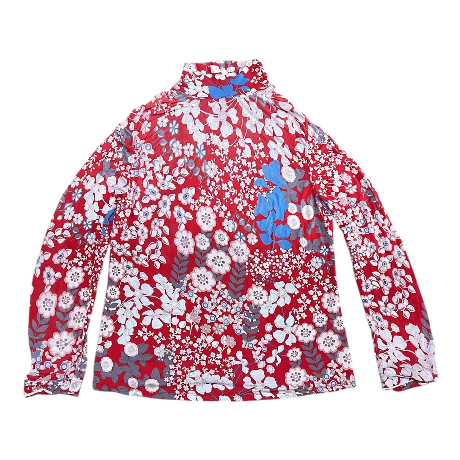 レオナール LEONARD 長袖 ハイネック カットソー 総柄 スポーツ 再生