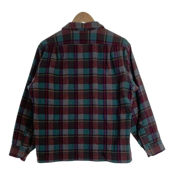 70's PENDLETON ペンドルトン ボードシャツ チェックウール グリーン