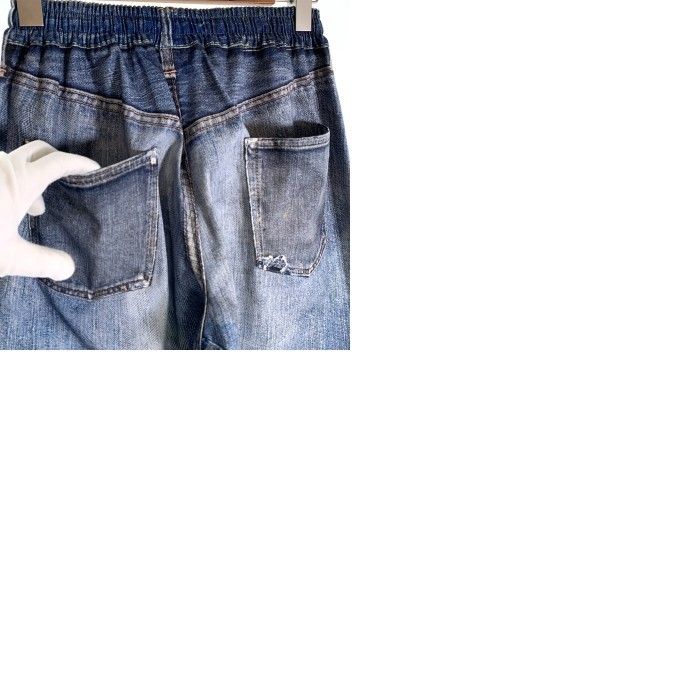 US アス Fake Vintage Denim Easy Pants フェイクヴィンテージデニム