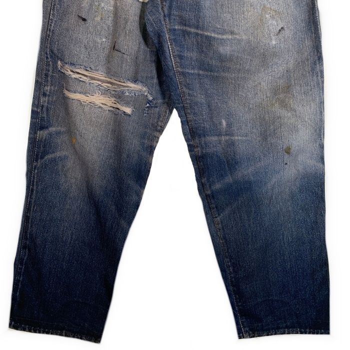 US アス Fake Vintage Denim Easy Pants フェイクヴィンテージデニム