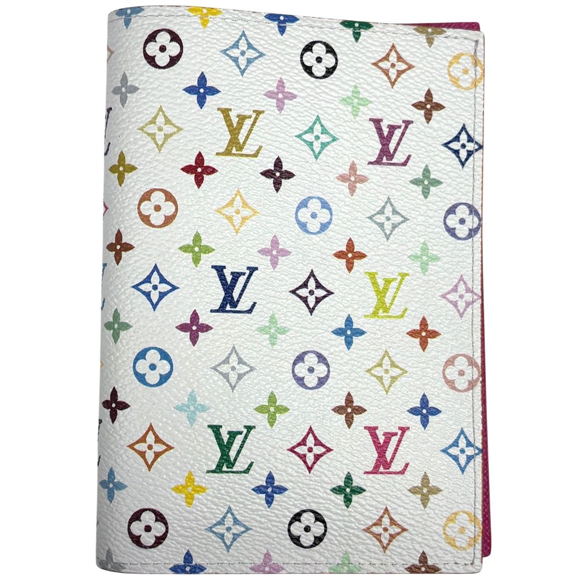 ルイ ヴィトン Louis Vuitton クーヴェルテュール パスポール LV TM 村上隆 パスポートケース 手帳 ブックカバー モノグラムマルチカラー ブロン ホワイト M 14178 レディース