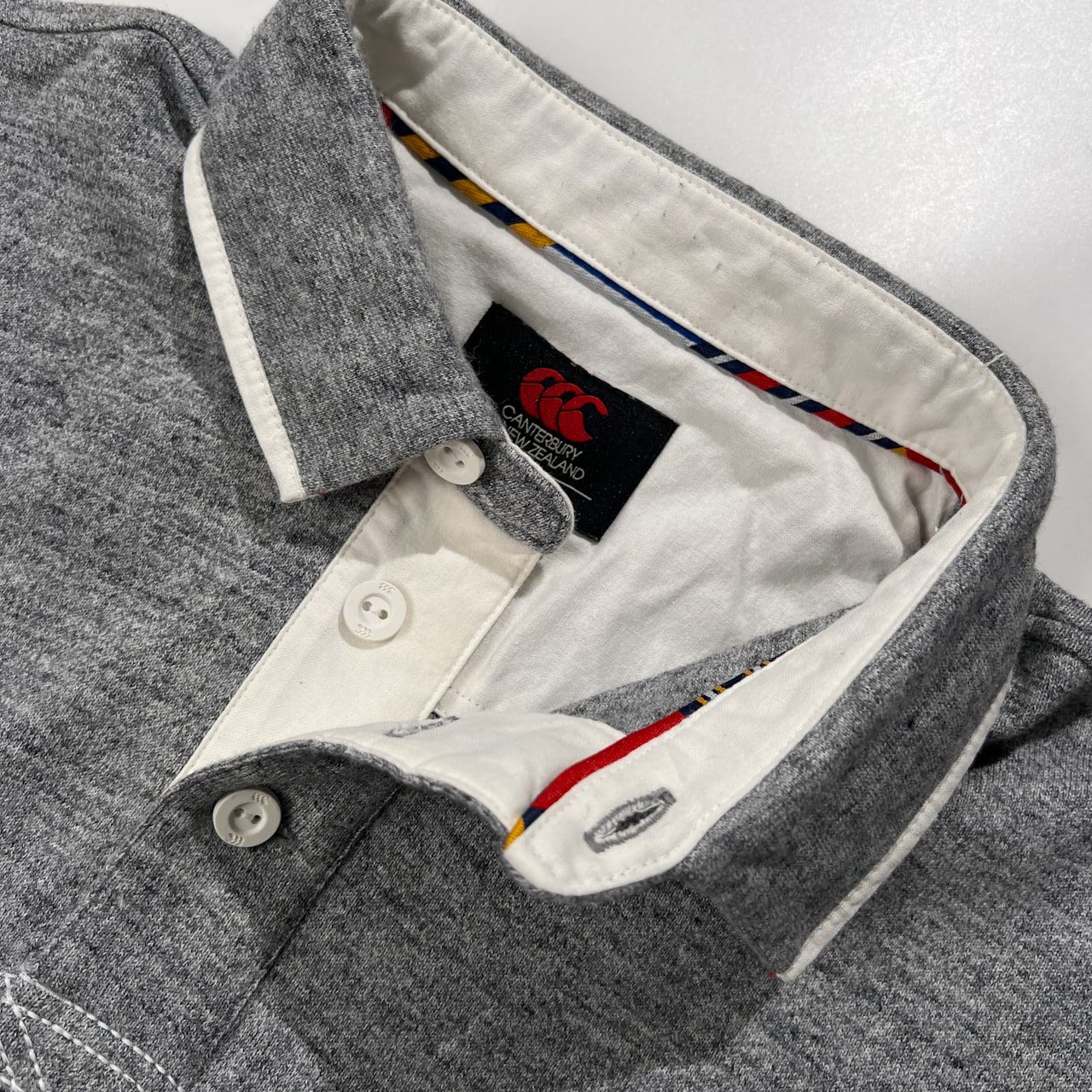 CANTERBURY カンタベリー ワンポイント刺繍 長袖 ラガーシャツ サイズ