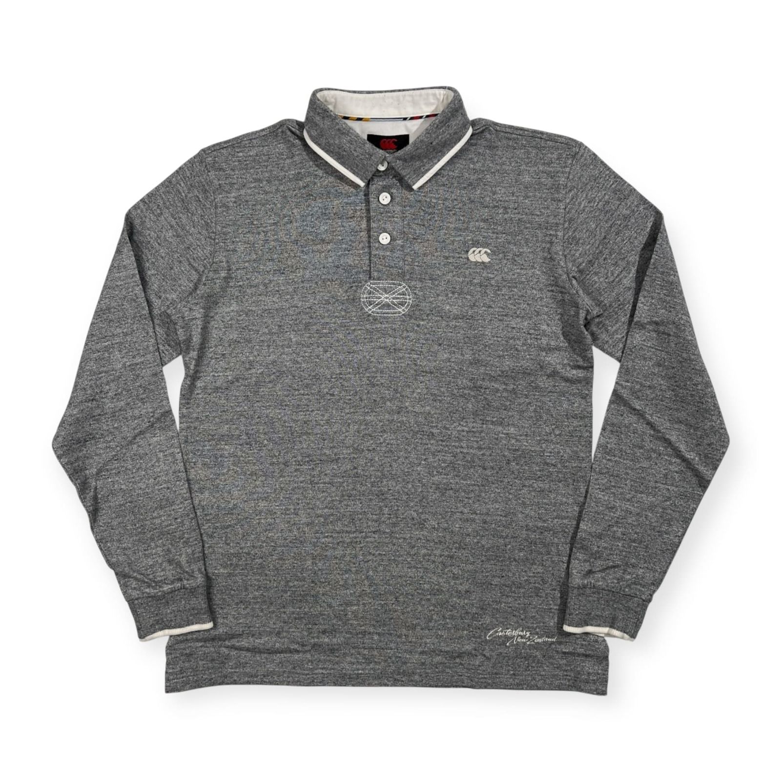 CANTERBURY カンタベリー ワンポイント刺繍 長袖 ラガーシャツ サイズ
