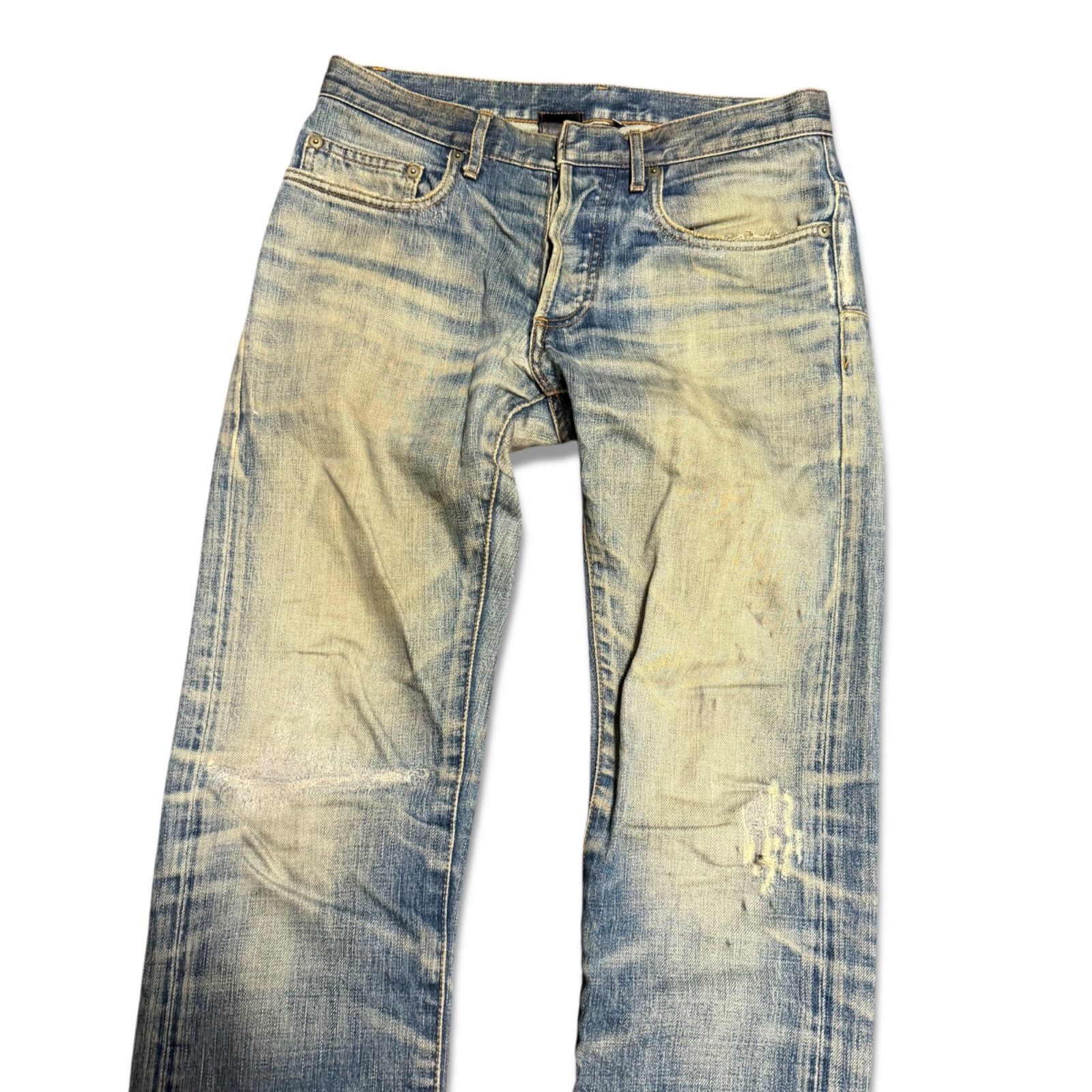 エディ期】Dior HOMME ディオールオム 06SS ダメージ加工 リペアデニム