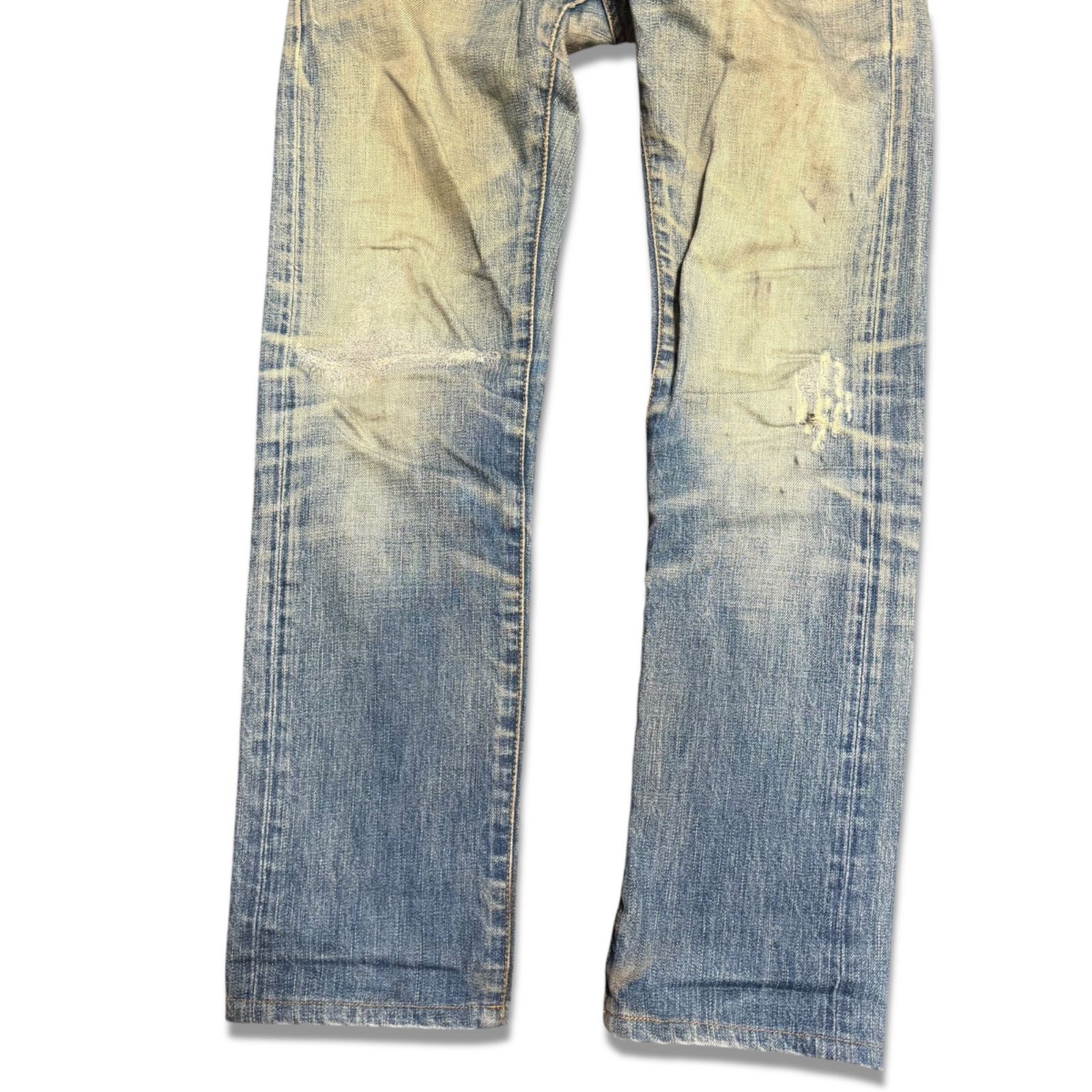 エディ期】Dior HOMME ディオールオム 06SS ダメージ加工 リペアデニム