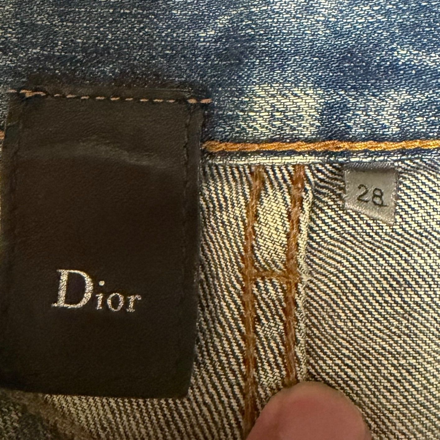 エディ期】Dior HOMME ディオールオム 06SS ダメージ加工 リペアデニム