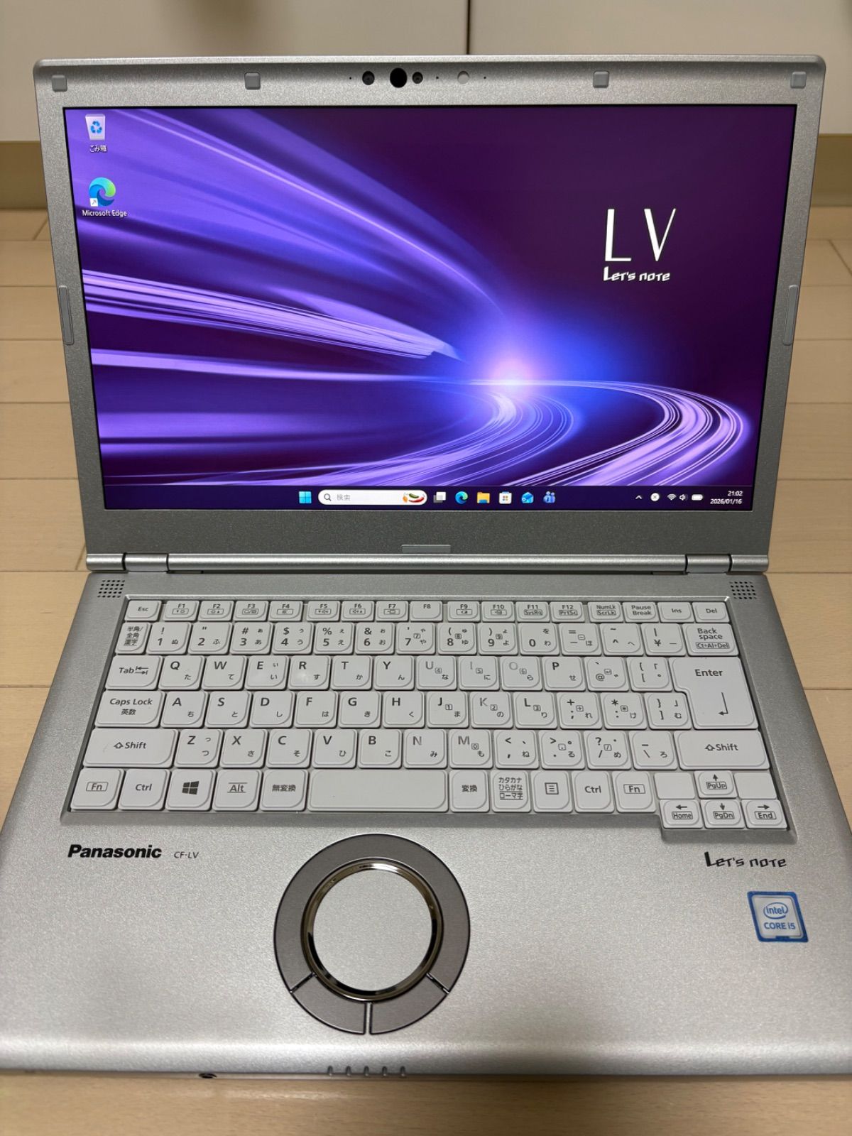 ほぼ美品/累積3290時間】Panasonic Let's note CF-LV8 Windows11
