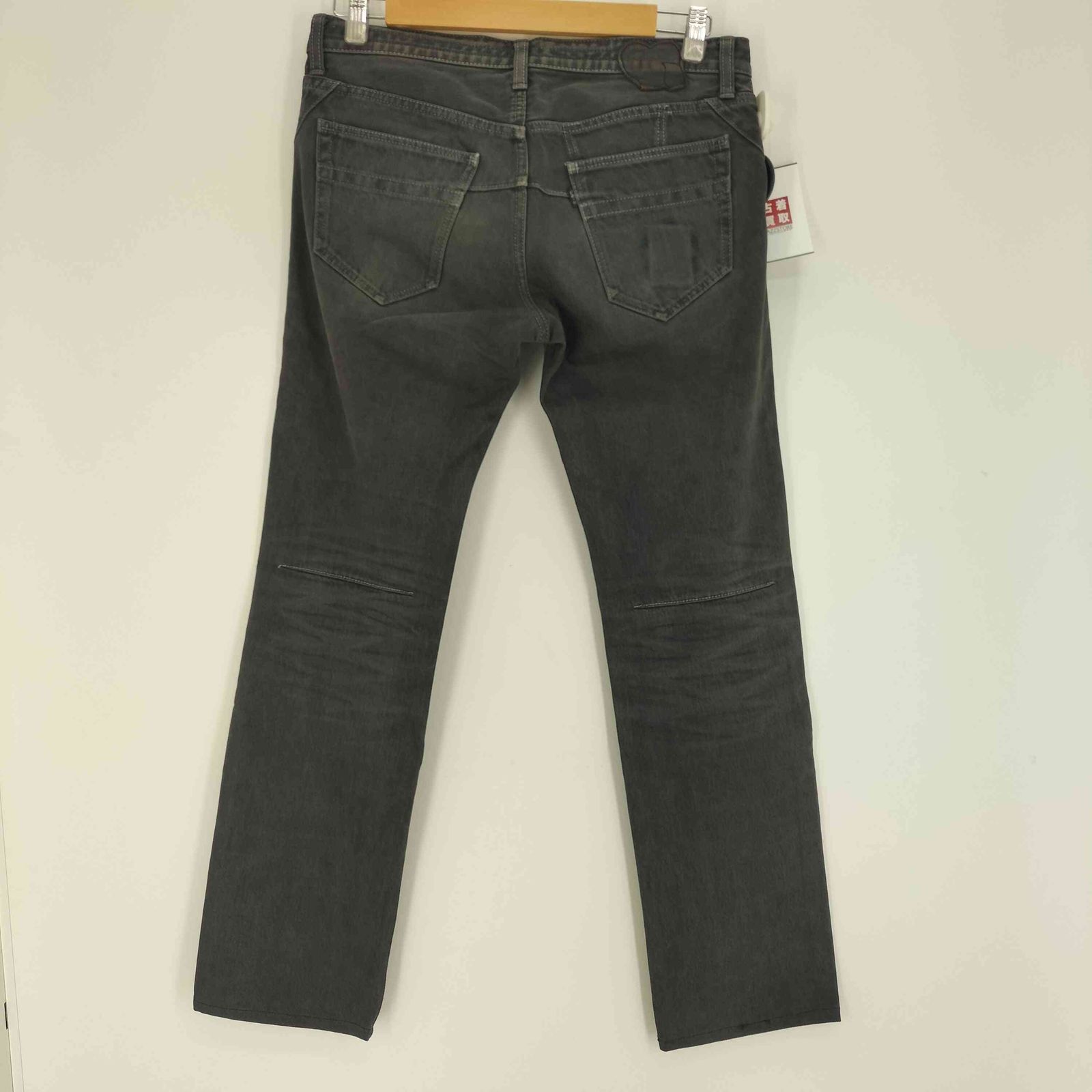 N NUMBER 08SS BIRDS期 本人期 後染め ハート涙パッチ ダーツ デニム