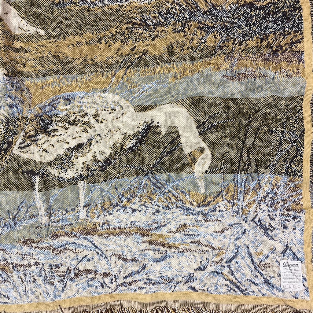 【※める】80s USA ブランケット ヴィンテージラグ　タペストリー める】80s USA ブランケット ヴィンテージラグ タペストリー vintage