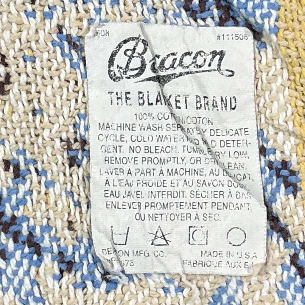 vintageラグ ブランケット マルチカバー タペストリー USA製 MADE IN