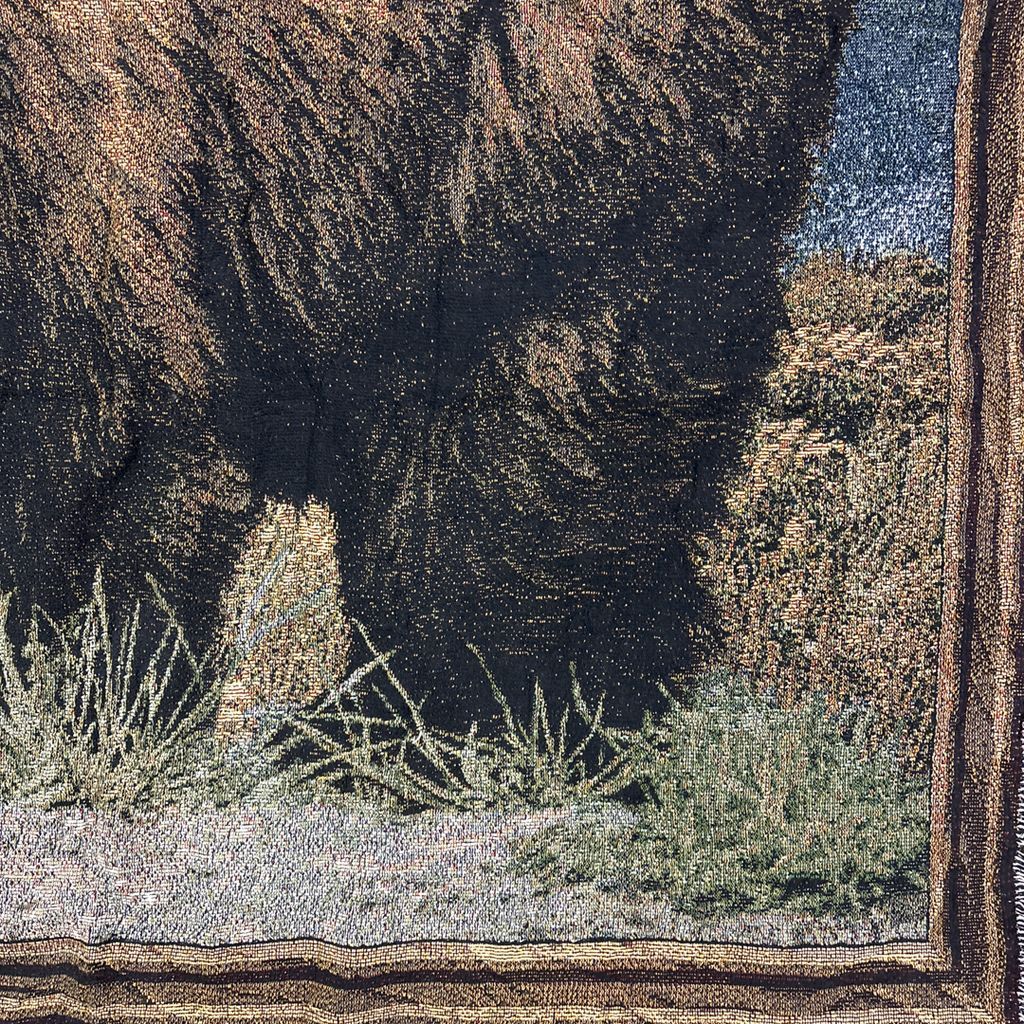 vintageラグ ブランケット マルチカバー タペストリー アニマル 動物