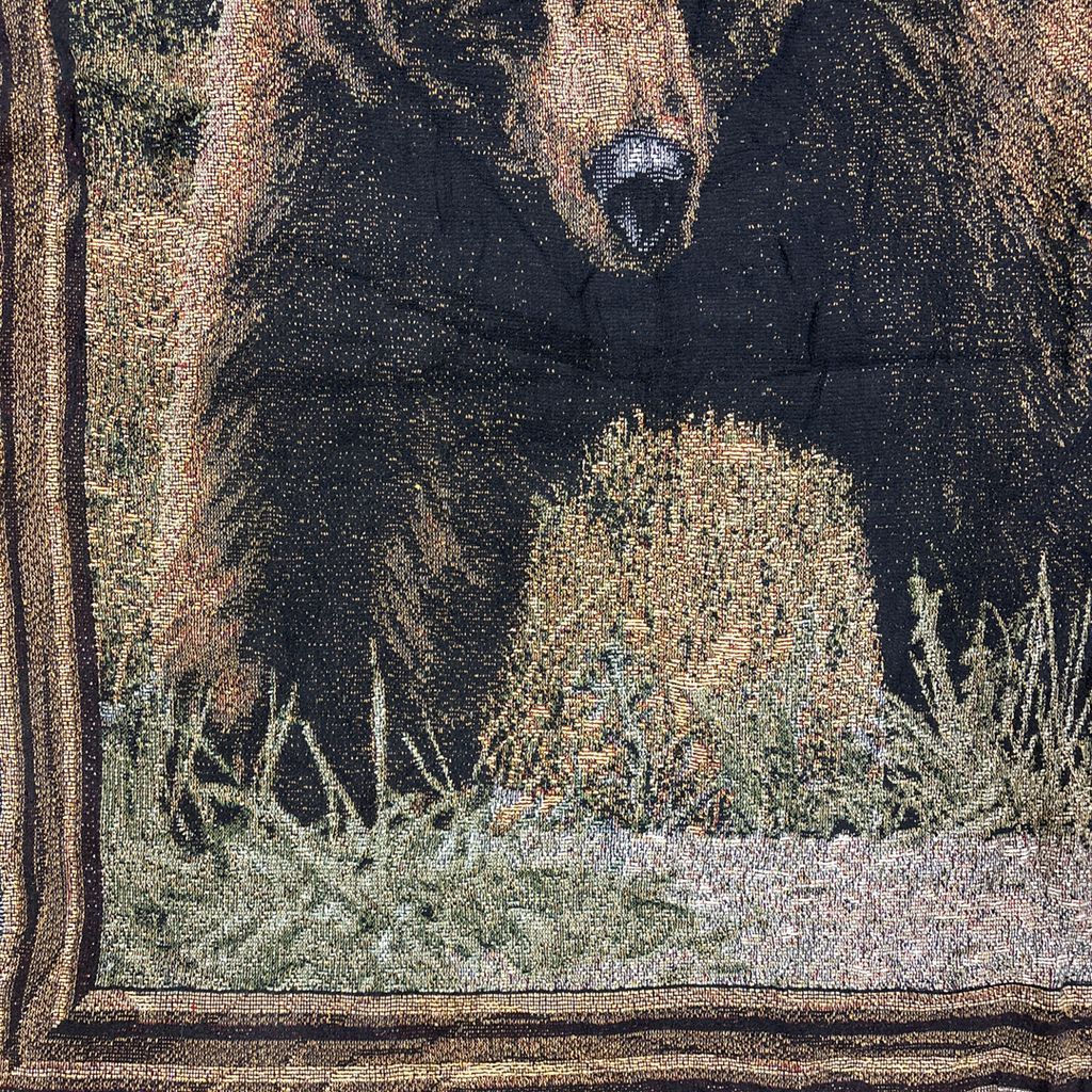 vintageラグ ブランケット マルチカバー タペストリー アニマル 動物