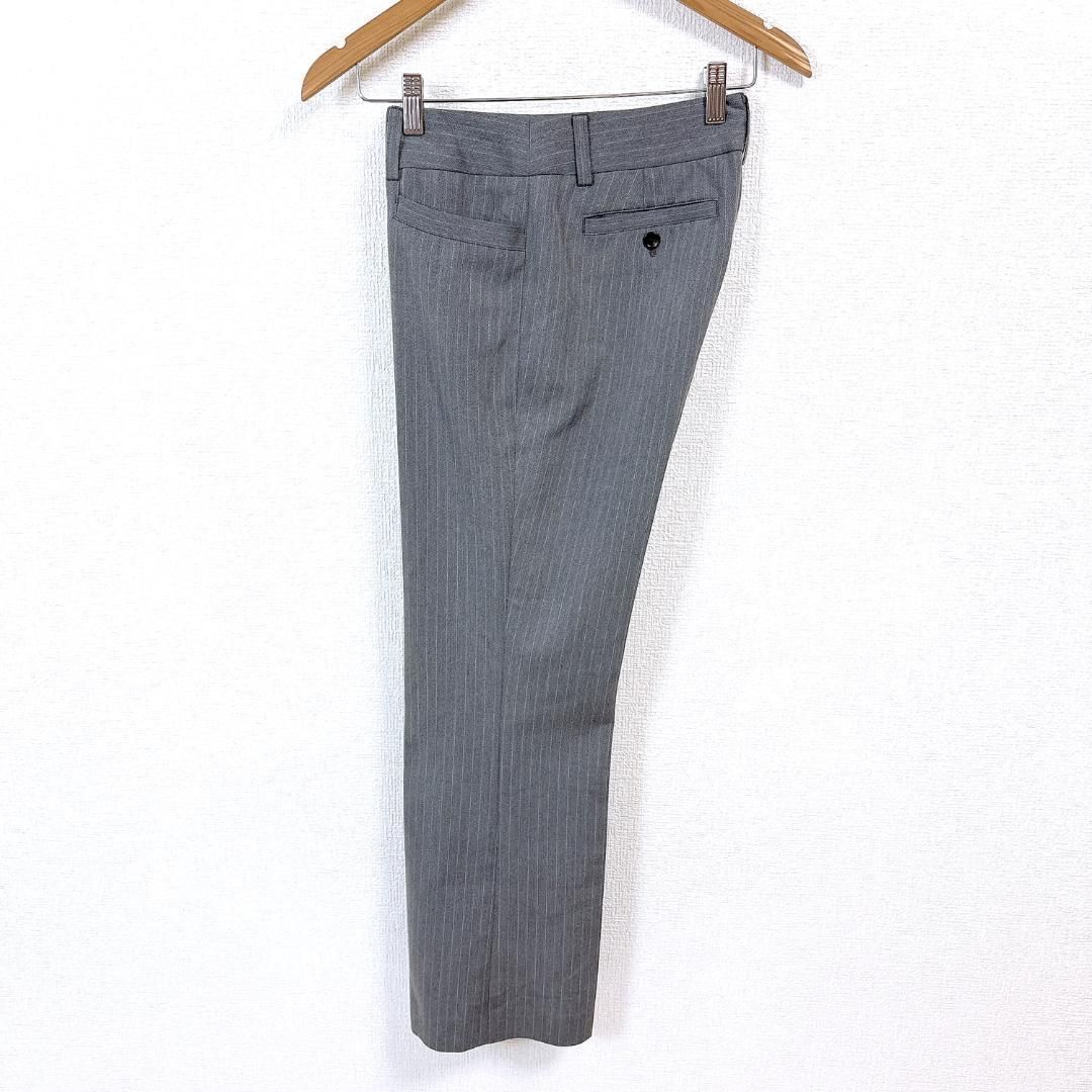 美品】23区 パンツスーツセットアップ ワンボタン 38 ストライプ