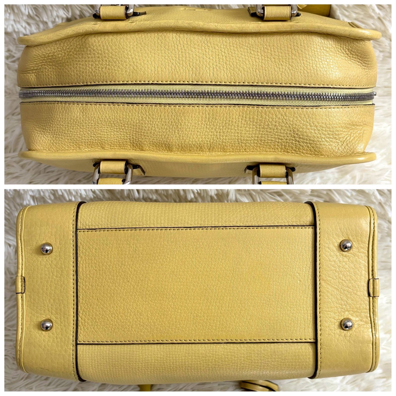 ロエベ　アマソナ　28 ハンドバッグ　イエロー　ミニボストンレLOEWE ロエベ アマソナ 28 ハンドバッグ イエロー ミニボストンレディース