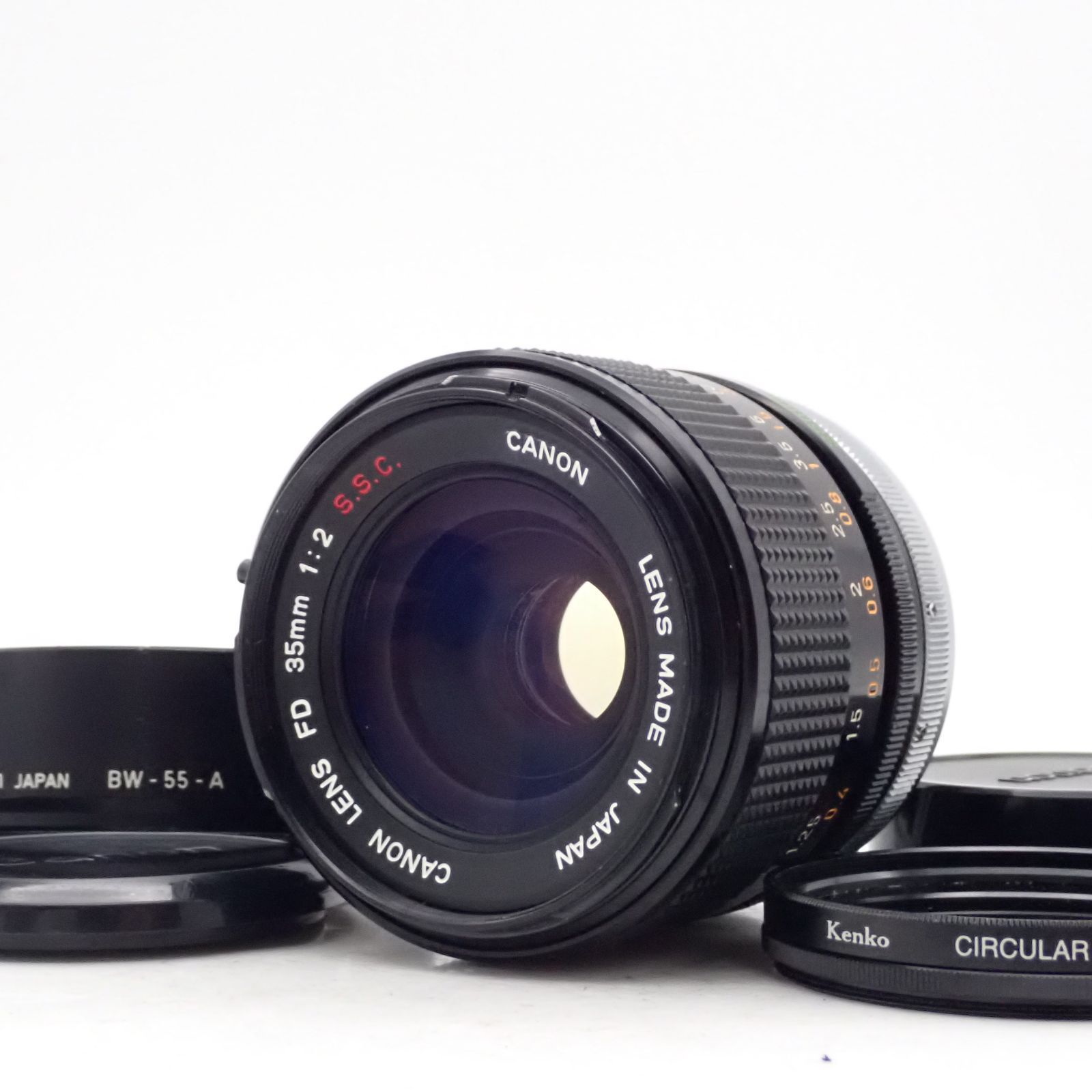 良品 Canon FD 35mm f2 S.S.C. SSC 凹み 最大絞り16 広角 単焦点