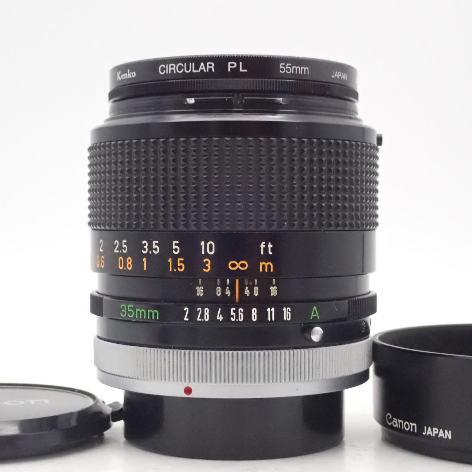 良品 Canon FD 35mm f2 S.S.C. SSC 凹み 最大絞り16 広角 単焦点