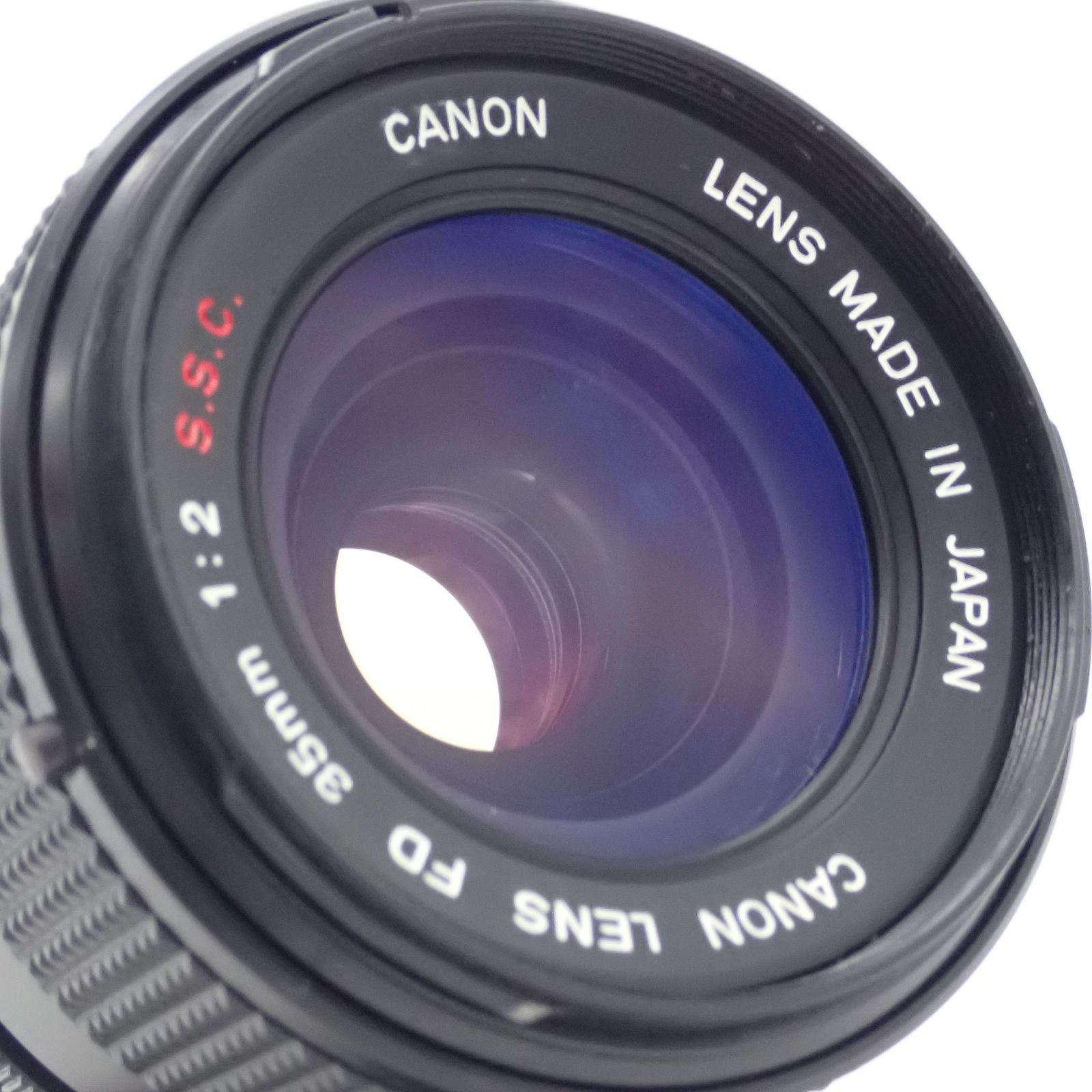 良品 Canon FD 35mm f2 S.S.C. SSC 凹み 最大絞り16 広角 単焦点