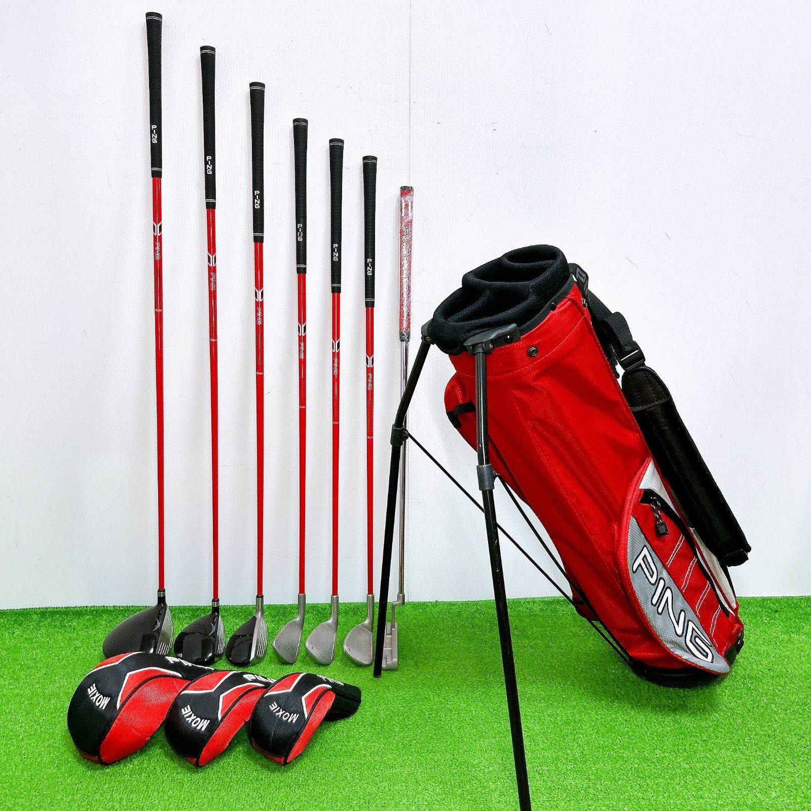 PING Moxie Kスタンド式ゴルフバッグ 赤 PING Moxie Kスタンド式ゴルフ