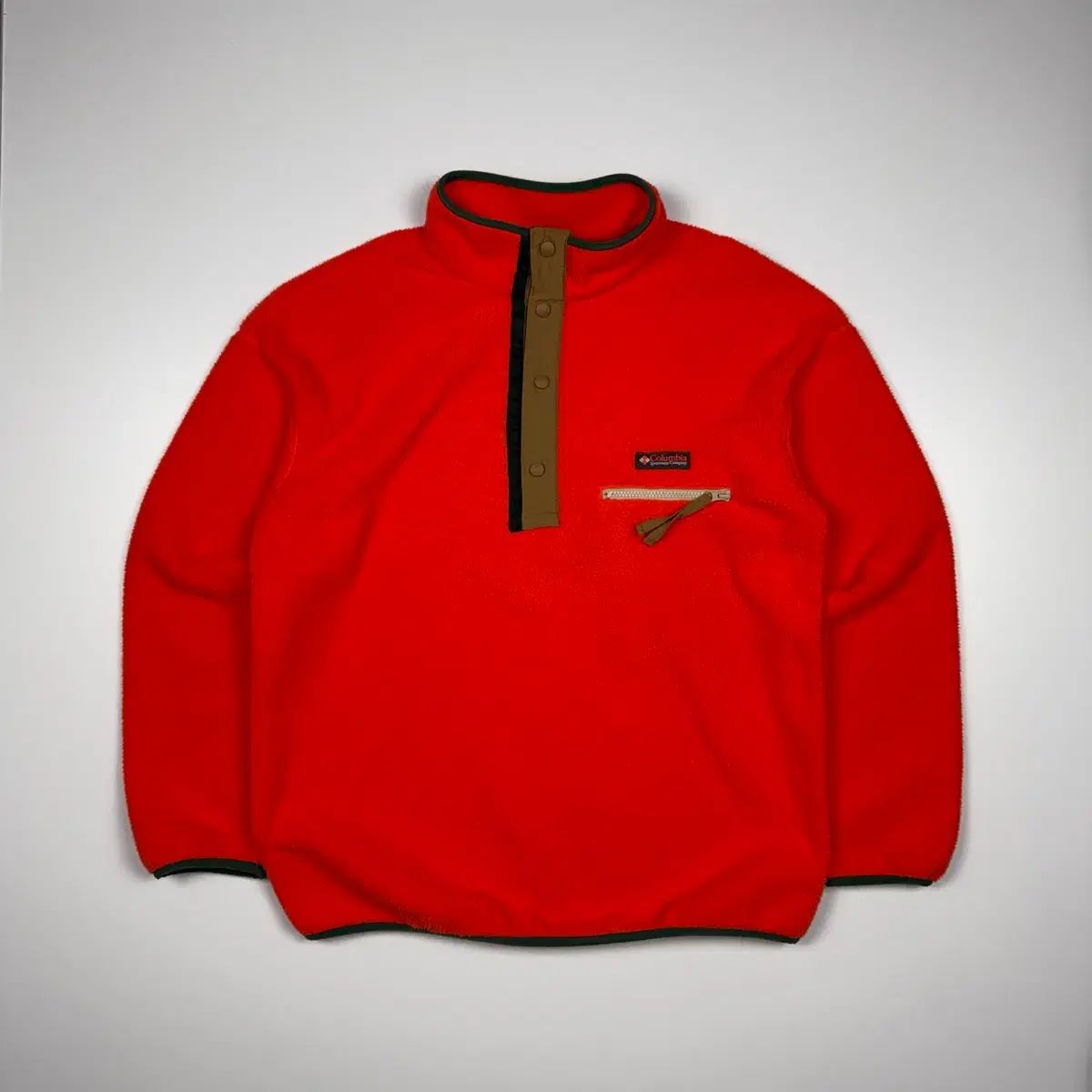 105 Columbia フリース スナップ プルオーバー オレンジ