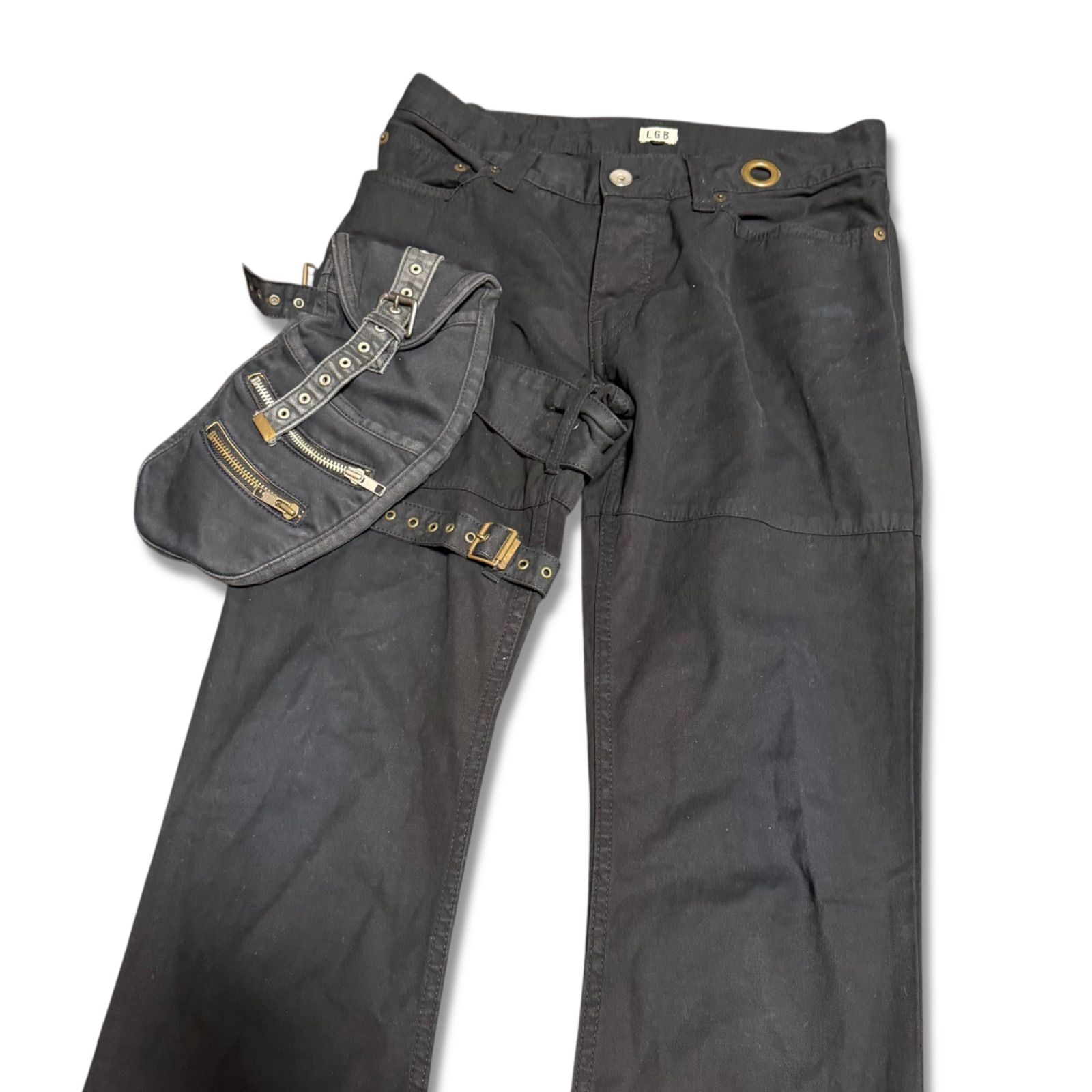 L.G.B. ルグランブルー パイロットフレアパンツ Y2K 平成ファッション