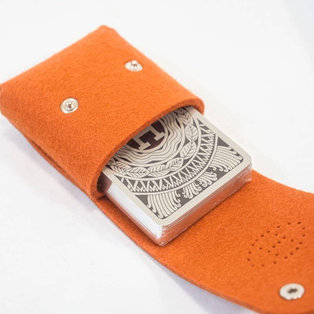 ☆未使用級☆ エルメス エヴリン トランプケース フェルト トランプ