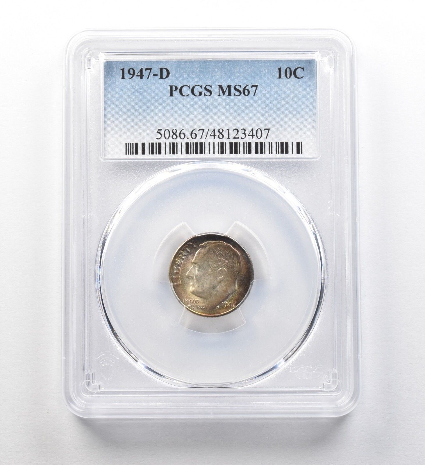 1947-D ルーズベルト ダイム MS67 PCGS T *8299 - メルカリ