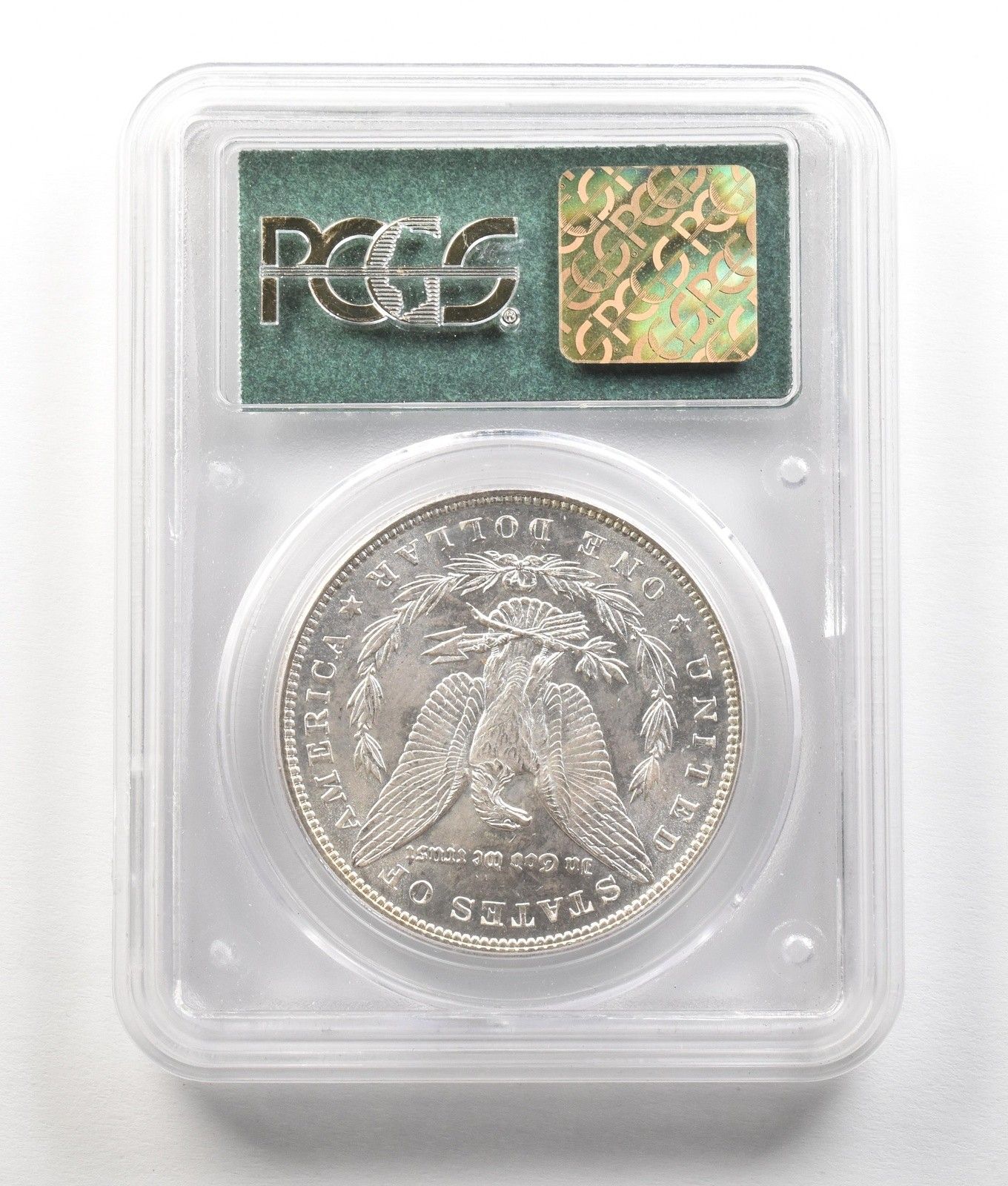 レア‼️2018年 シルバーシールド 限定 プルーフラメダル 、認証書付き。 1887 モーガン シルバー ダラー MS65 PCGS OGH 2.1 ラトラー *4904