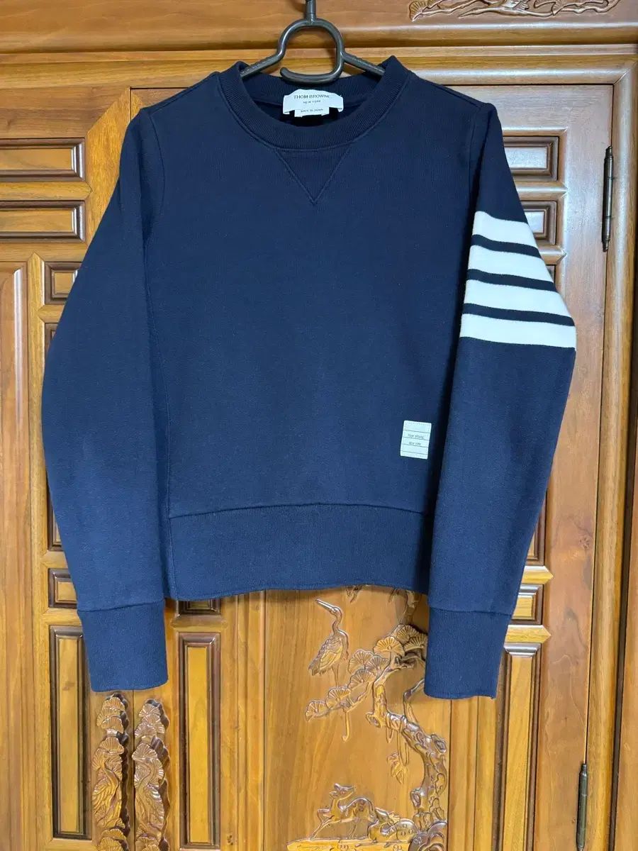 THOM BROWNE ネイビー トレーナー THOM BROWNE ネイビー トレーナー Sサイズ