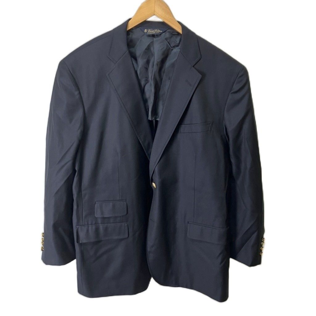 【極美品】ブルックスブラザーズ テーラードジャケット 38SHT カノニコ生地 ブルックスブラザーズ BROOKS BROTHERS カノニコ生地仕様 金釦